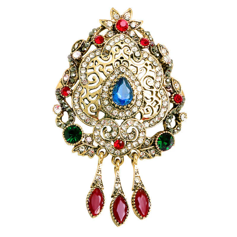 Women's Exotic Bohemian Waterdrop Brooch - Image 4