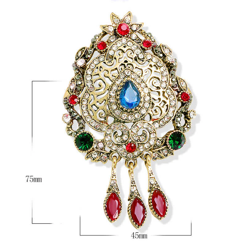 Women's Exotic Bohemian Waterdrop Brooch - Image 6