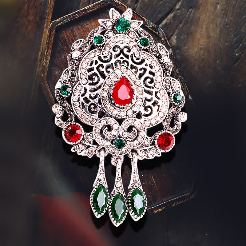 Women's Exotic Bohemian Waterdrop Brooch - Image 7