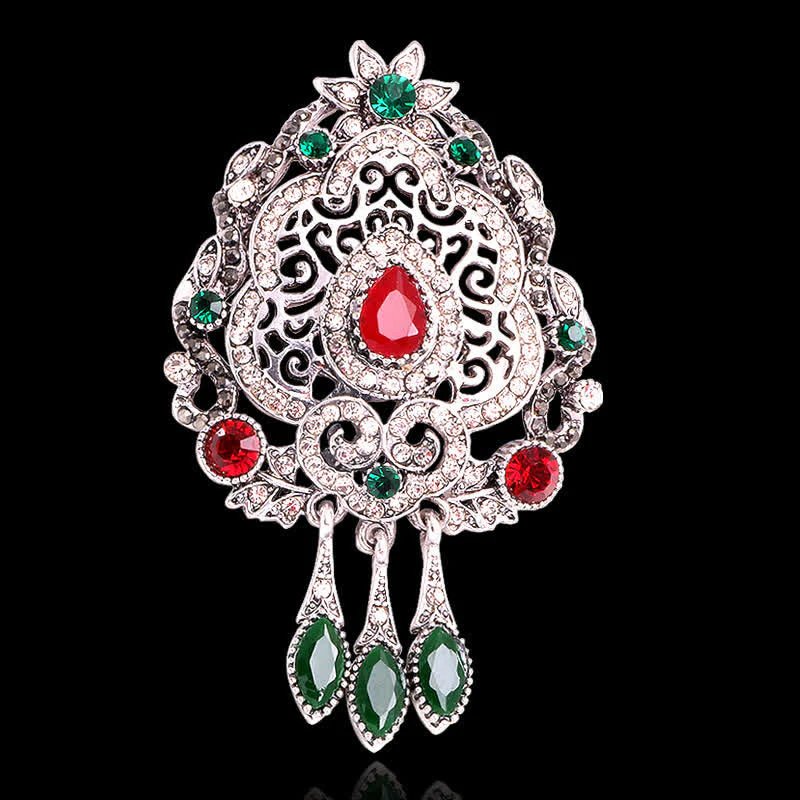 Women's Exotic Bohemian Waterdrop Brooch - Image 8
