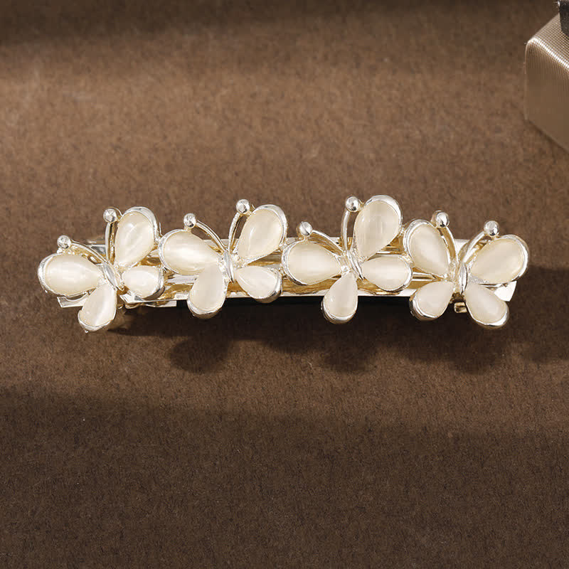 Women's Fairy Butterfly Flower Opals Hair Clip - Image 3