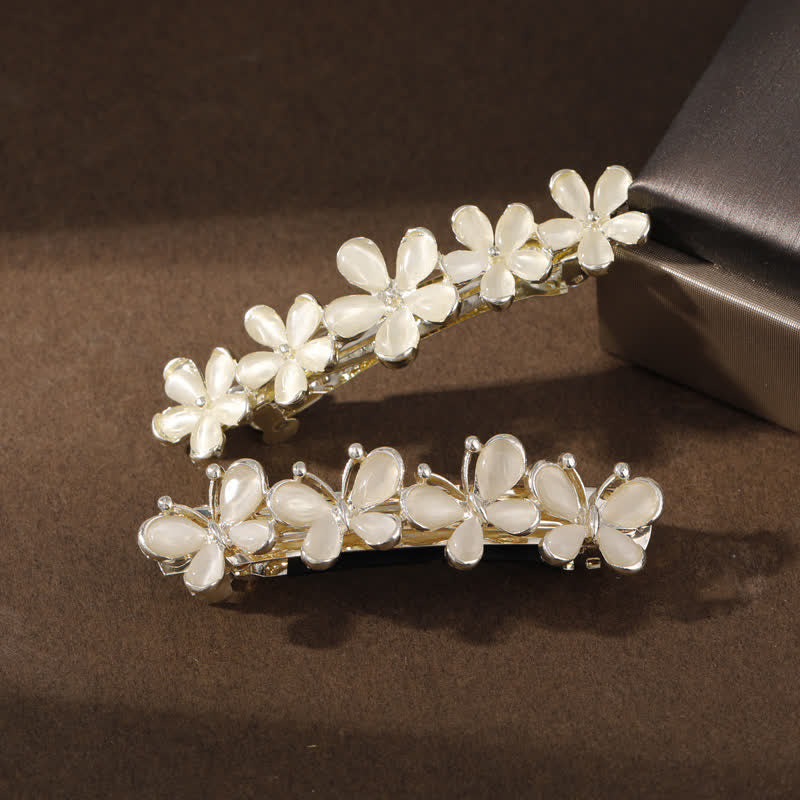 Women's Fairy Butterfly Flower Opals Hair Clip - Image 6