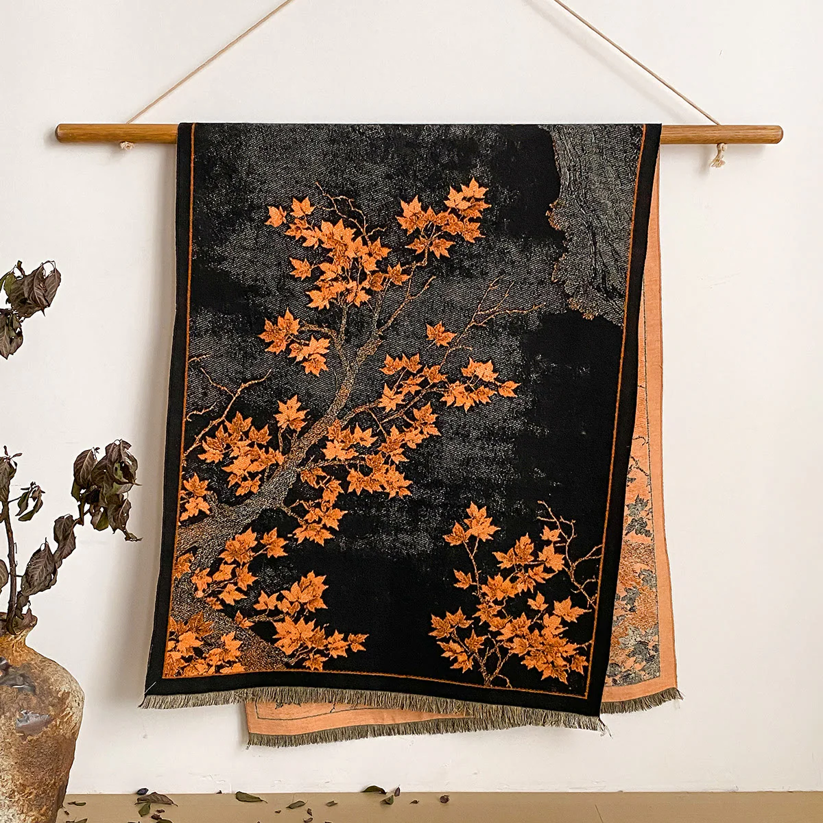 Women's Floral Print Fringed Shawl Scarf - Image 7