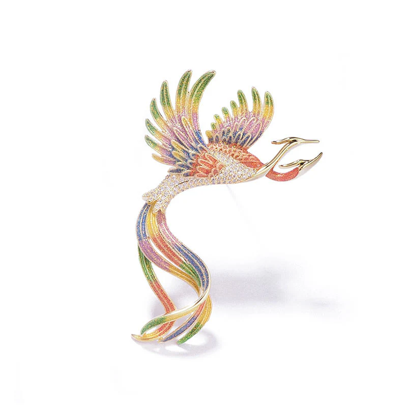 Women's Flying Two Headed Phoenix Brooch - Image 11
