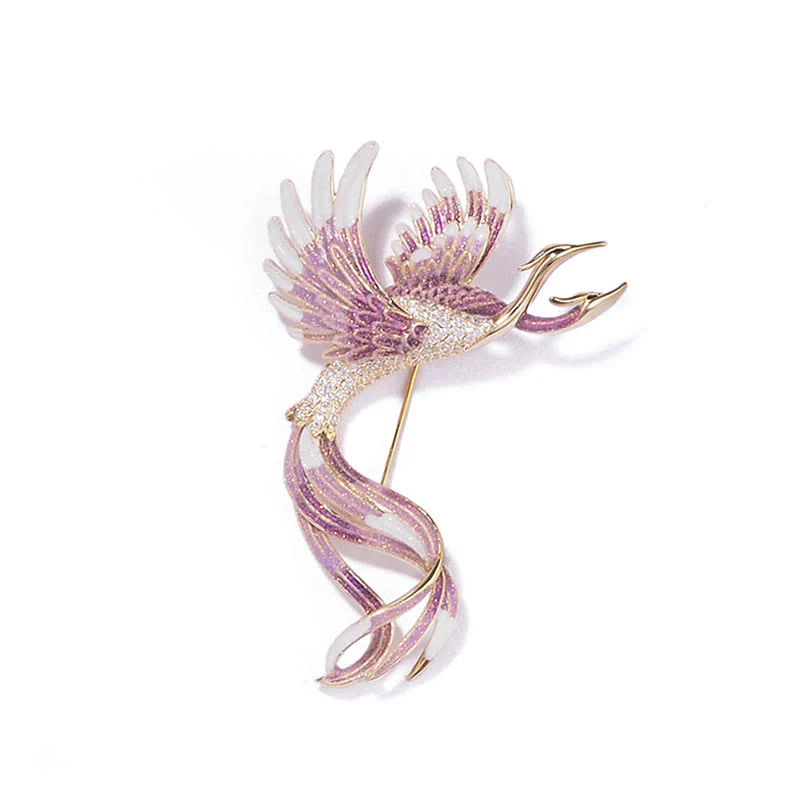 Women's Flying Two Headed Phoenix Brooch - Image 7