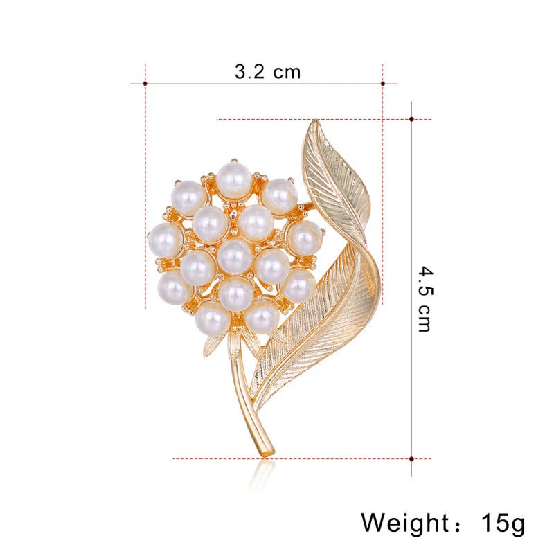 Women's Fresh Flower Pearl Brooch - Image 6