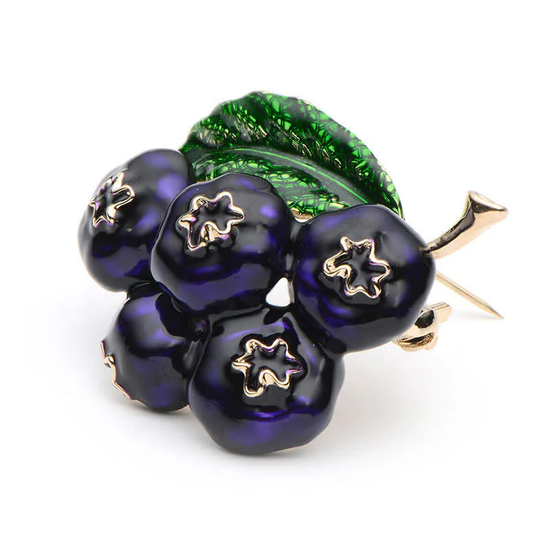 Women's Fruit Of King Blueberry Brooch - Image 2
