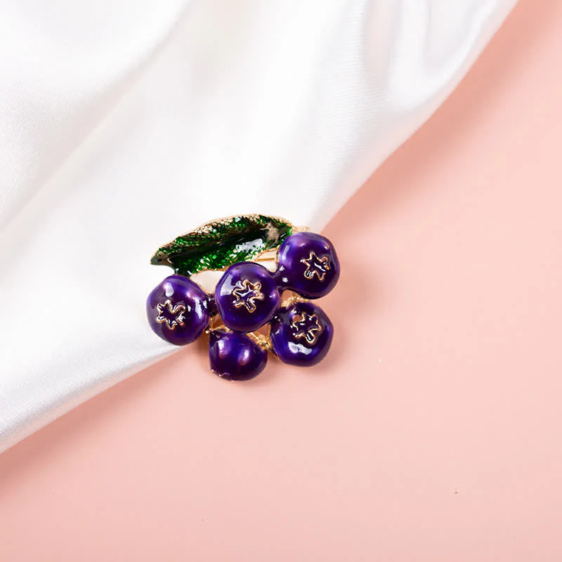 Women's Fruit Of King Blueberry Brooch - Image 7