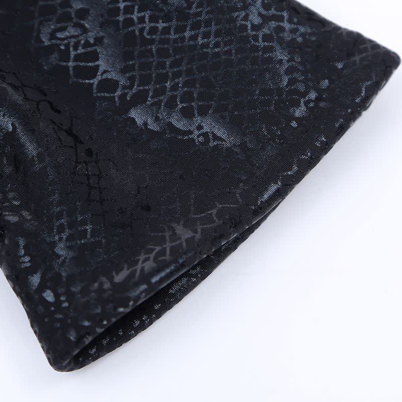 Women's Glossy Python Pattern Soft Velvet Gloves - Image 9