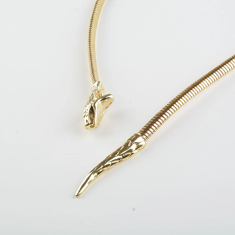 Women's Golden Silver Snake Chain Belt Metal Waist Chain - Image 5