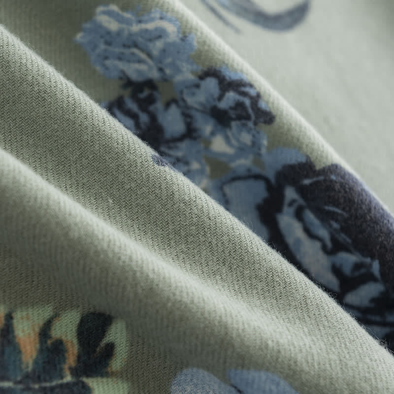 Women's Graceful Large Rose Romantic Pattern Scarf - Image 8