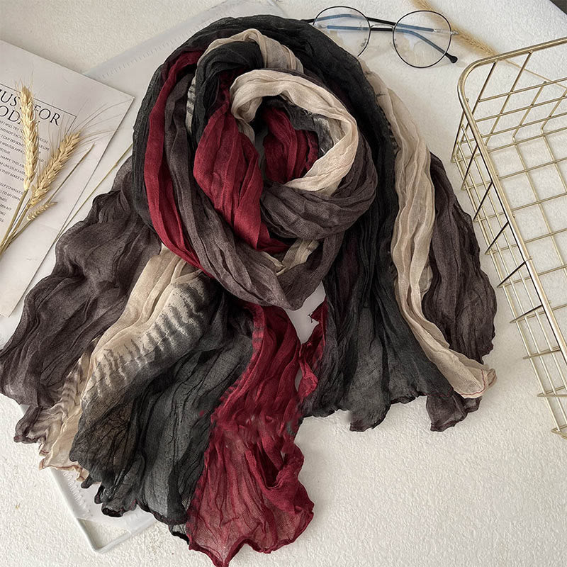Women's Gradient Solid Color Thin Scarf - Image 18