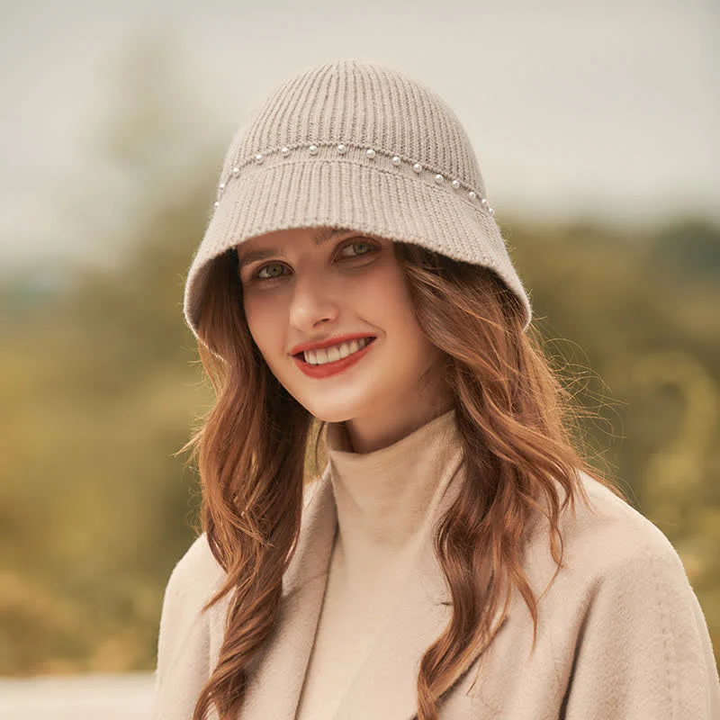 Women's Holiday Vacation Pearl Bucket Hat - Image 2
