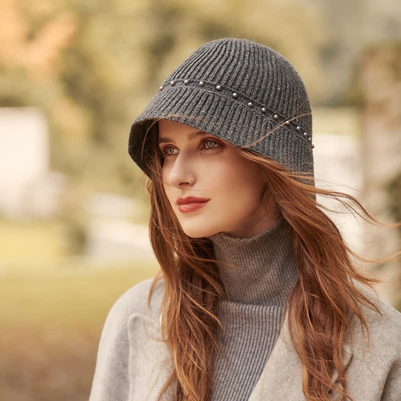 Women's Holiday Vacation Pearl Bucket Hat - Image 9