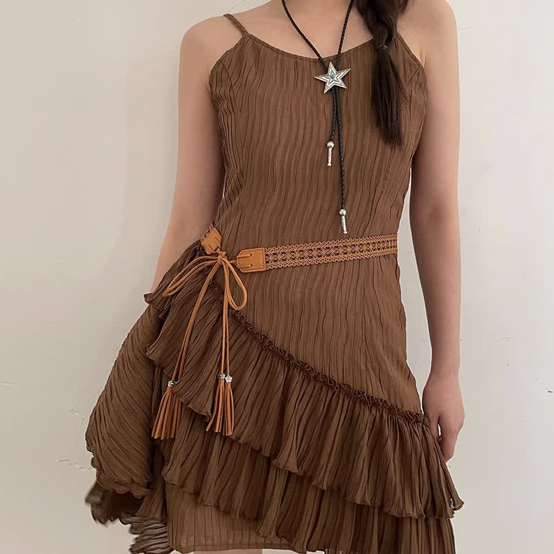 Women's Hollow Flower Bohemia Style Waist Rope Belt - Image 7