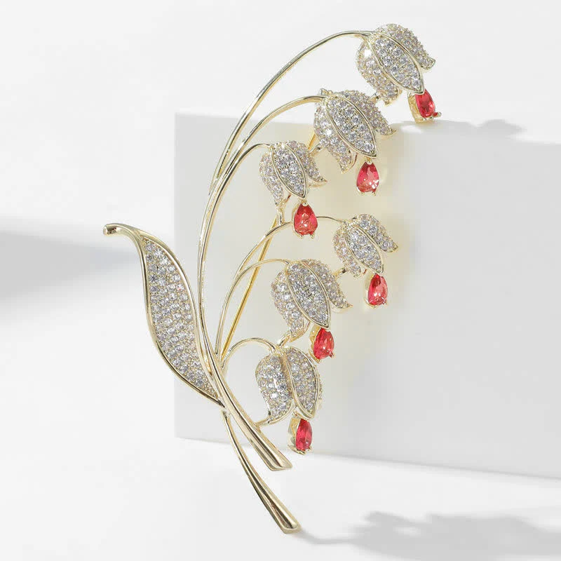 Women's Lily Of The Valley Brooch - Image 10