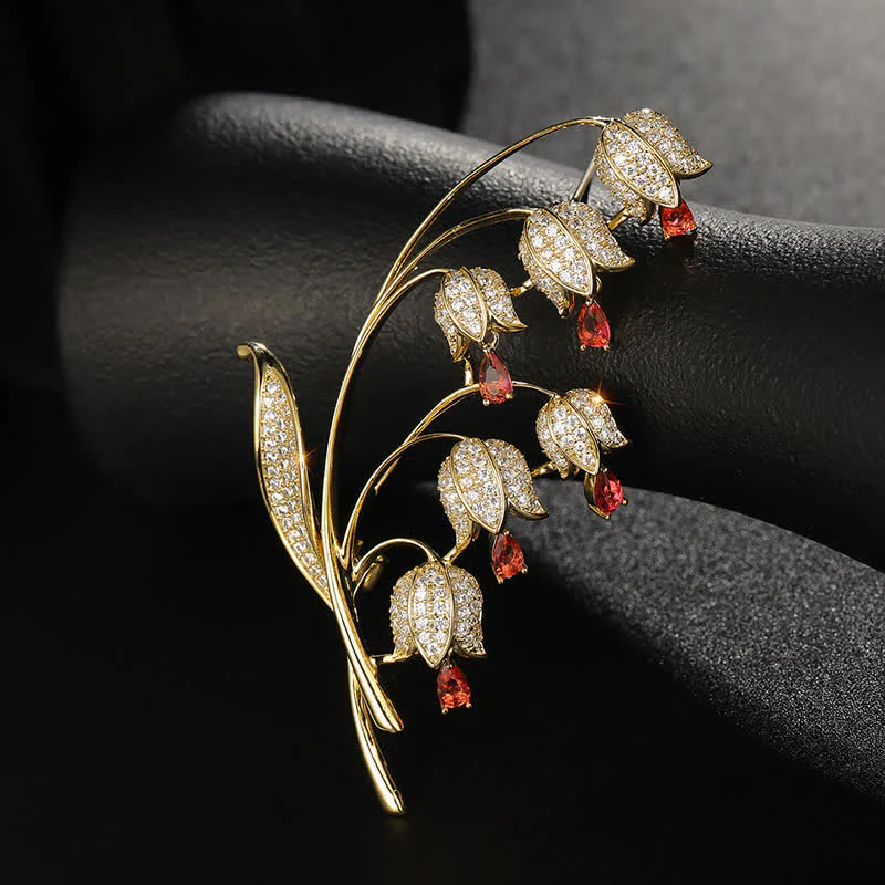 Women's Lily Of The Valley Brooch - Image 6