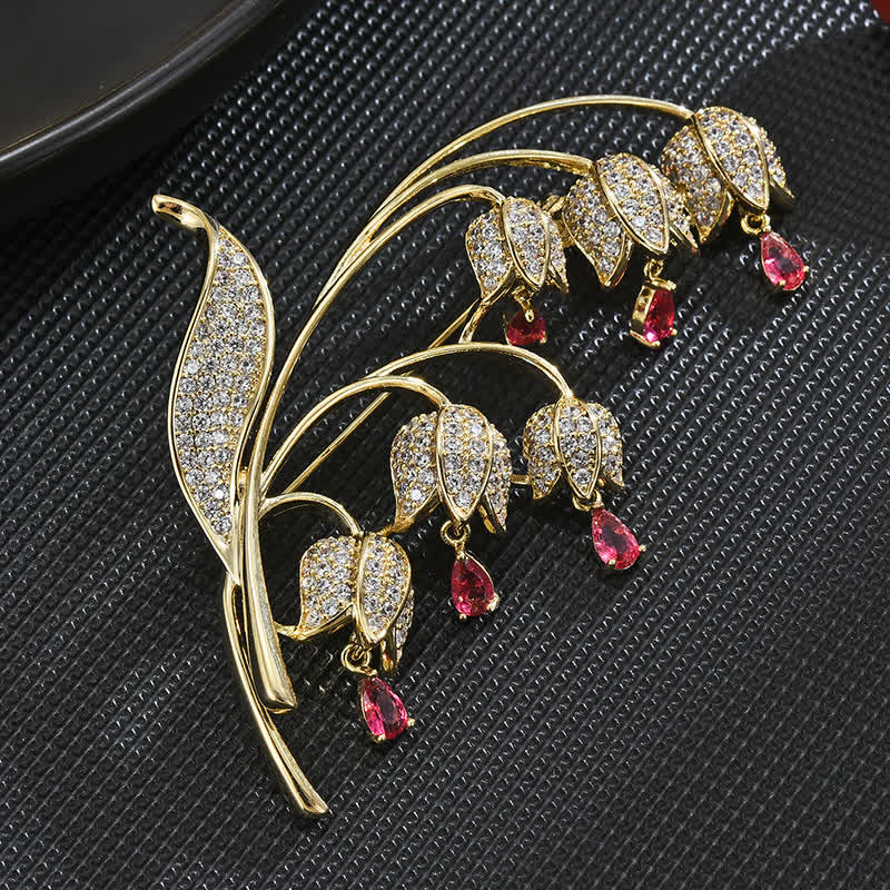 Women's Lily Of The Valley Brooch - Image 7