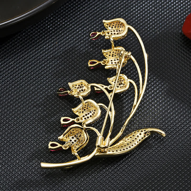 Women's Lily Of The Valley Brooch - Image 8
