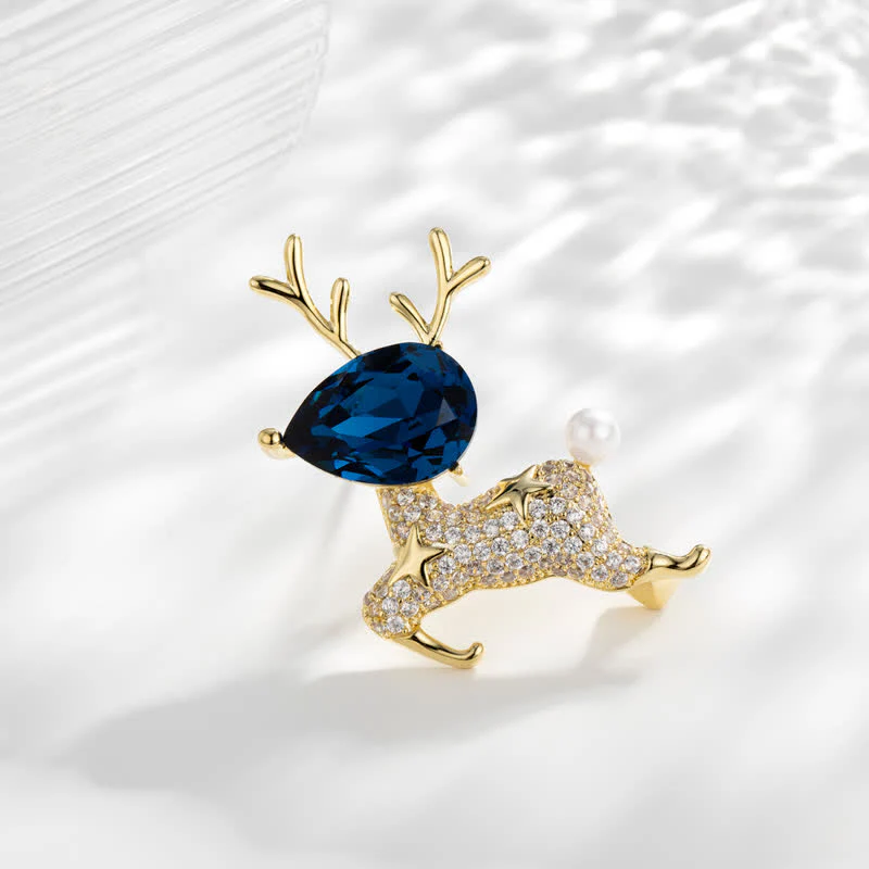Women's Little Elk Pearl Brooch - Image 3