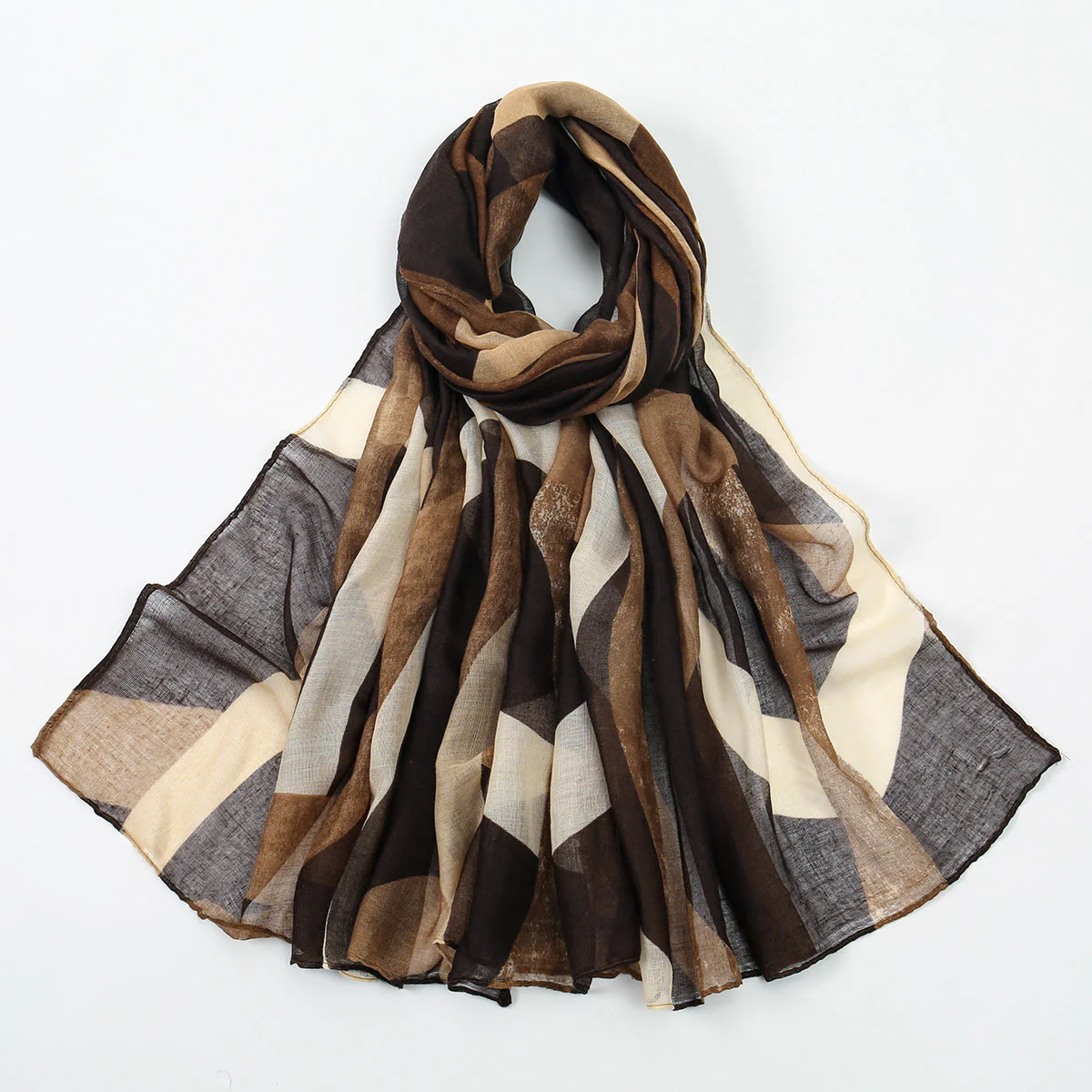 Women's Multi-color Summer Thin Sunscreen Shawl Scarf - Image 4