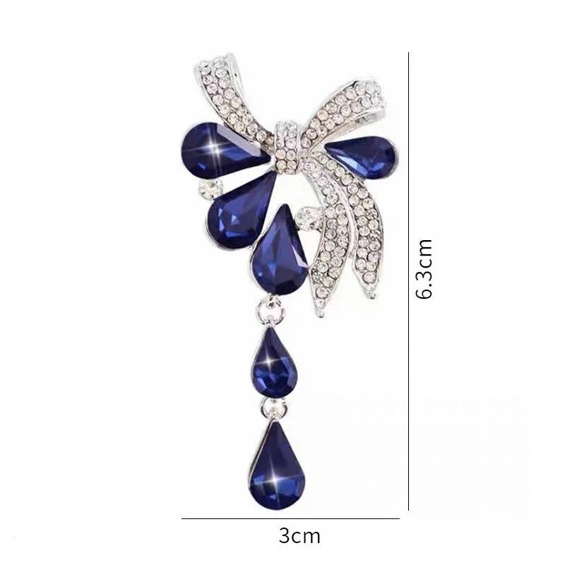 Women's Novelty Teardrop Bowknot Brooch - Image 10