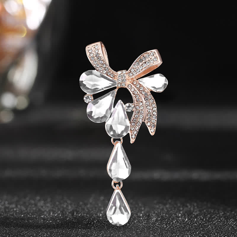 Women's Novelty Teardrop Bowknot Brooch - Image 4