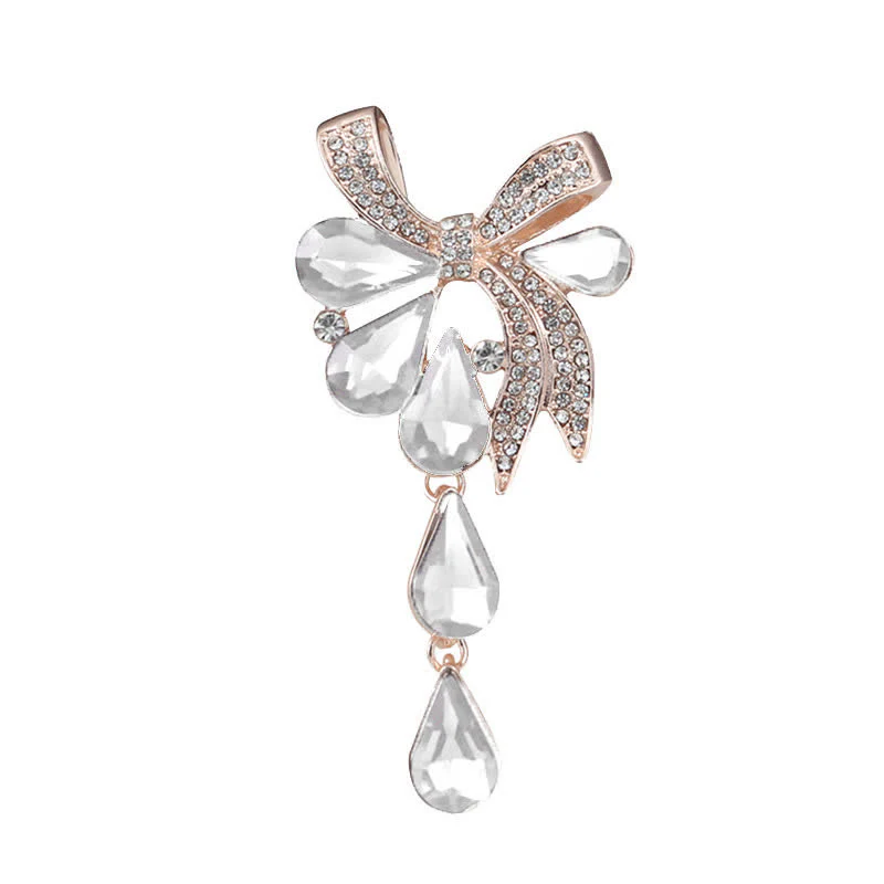 Women's Novelty Teardrop Bowknot Brooch - Image 6