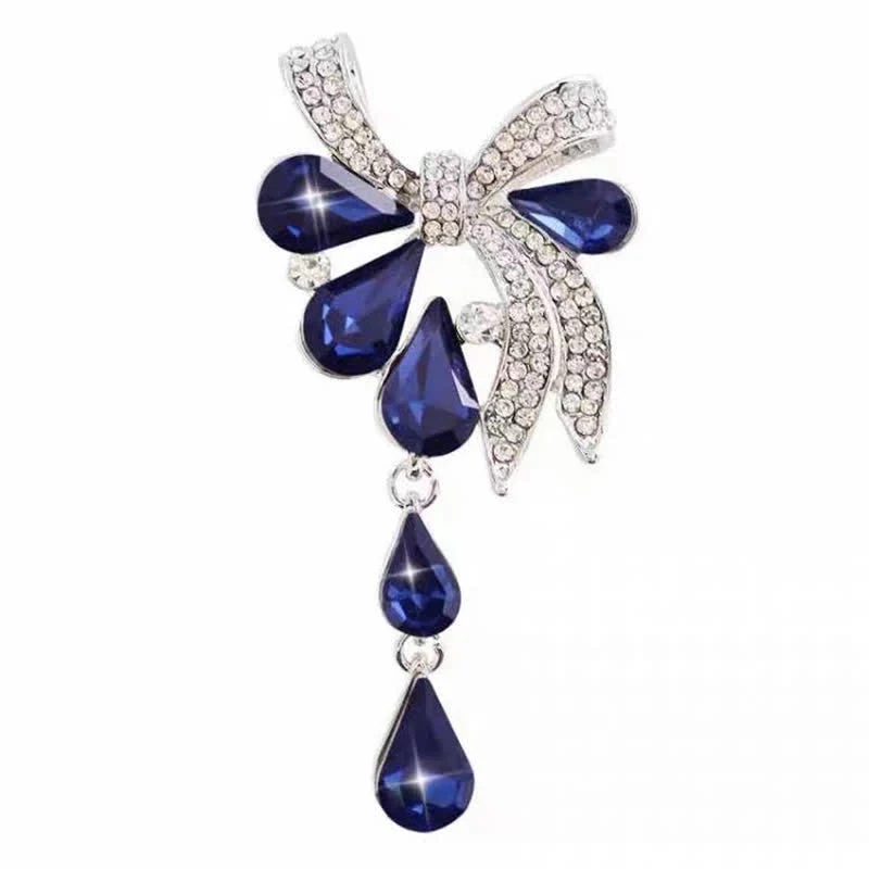 Women's Novelty Teardrop Bowknot Brooch - Image 9
