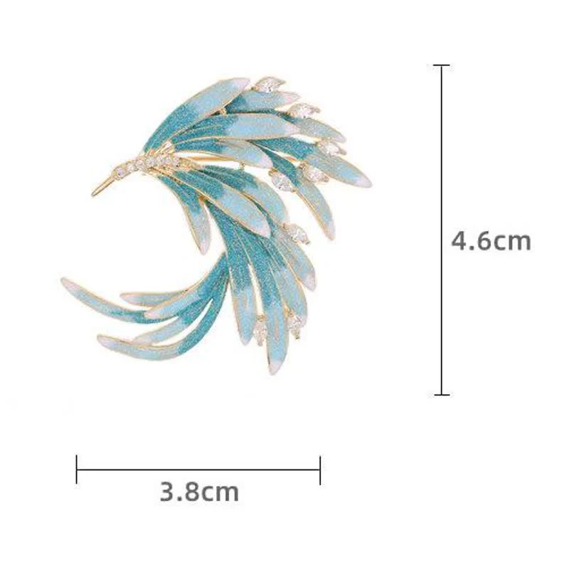 Women's Palace Phoenix Gradient Color Brooch - Image 4