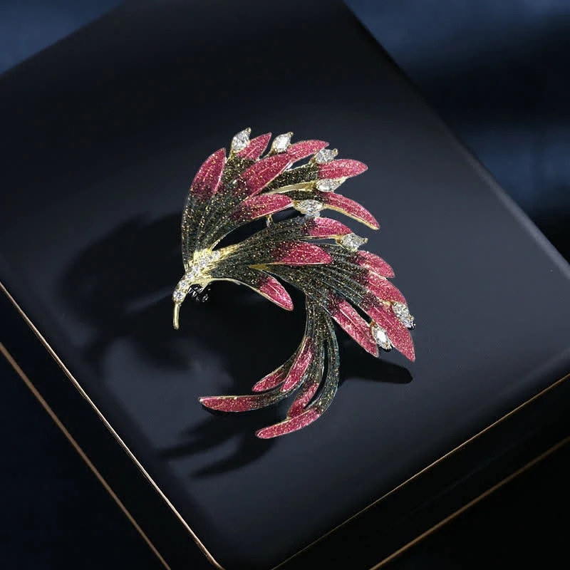 Women's Palace Phoenix Gradient Color Brooch - Image 6