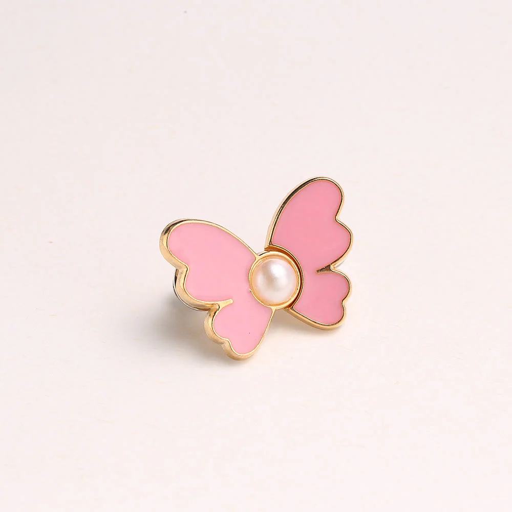 Women's Pearl & Butterfly Nail-Free Pants Belt Clip - Image 8
