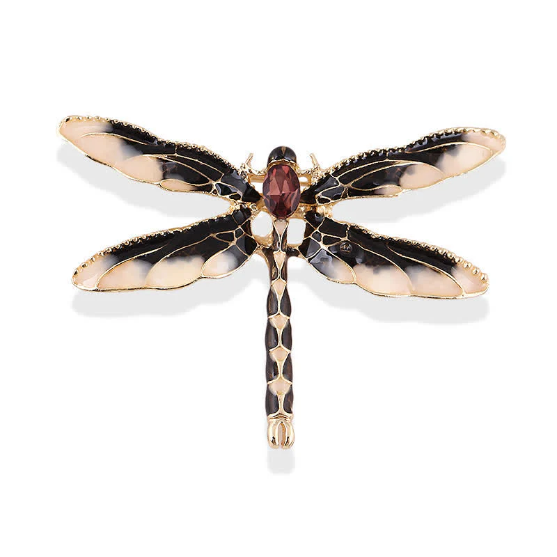Women's Pretty Enamel Dragonfly Brooch - Image 10