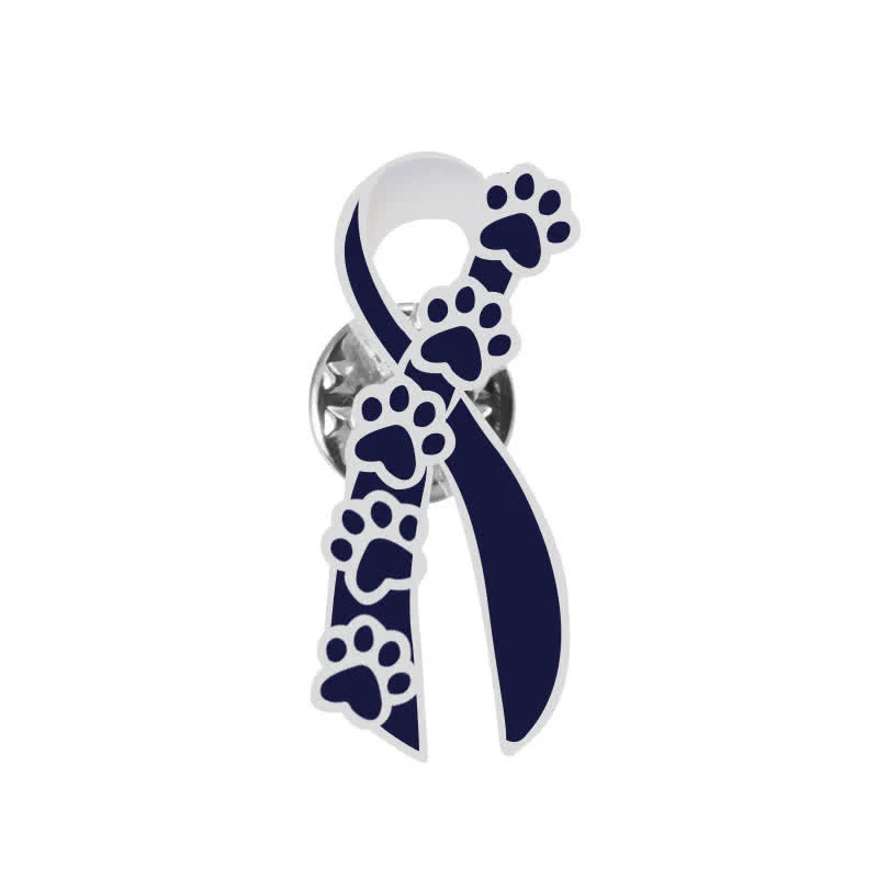 Women's Puppy Pawprint Ribbon Brooch - Image 7