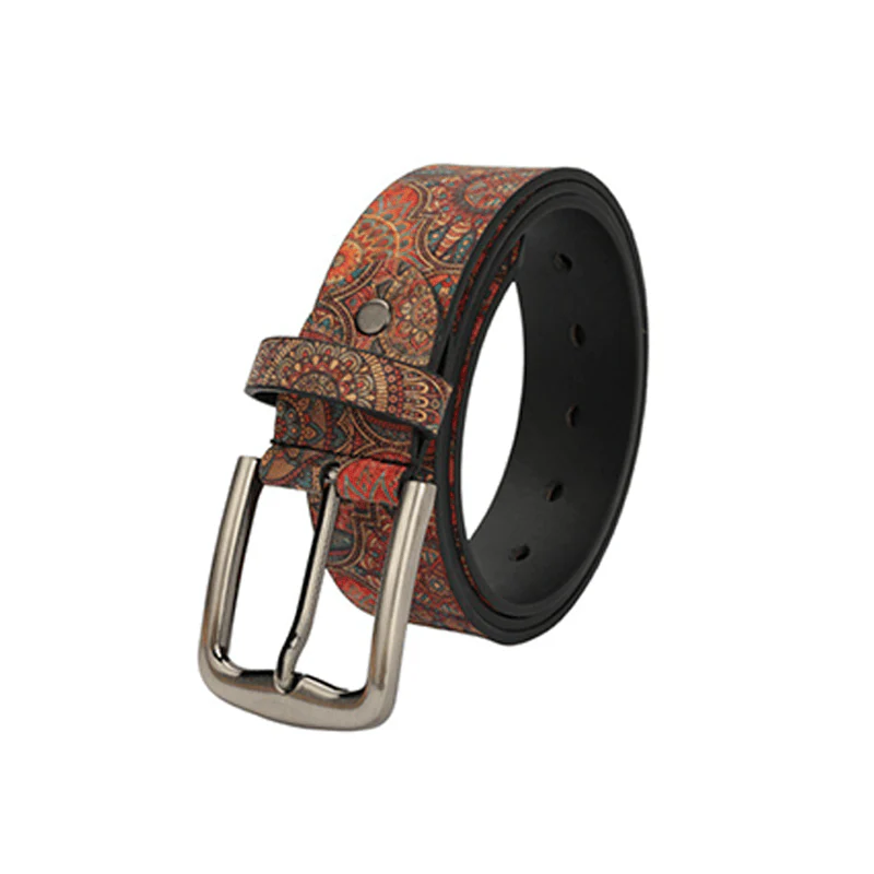 Women's Retro Bohemian Style Rich Flowers Pattern Belt - Image 2