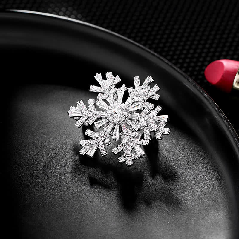 Women's Rotatable Snowflake Brooch - Image 7