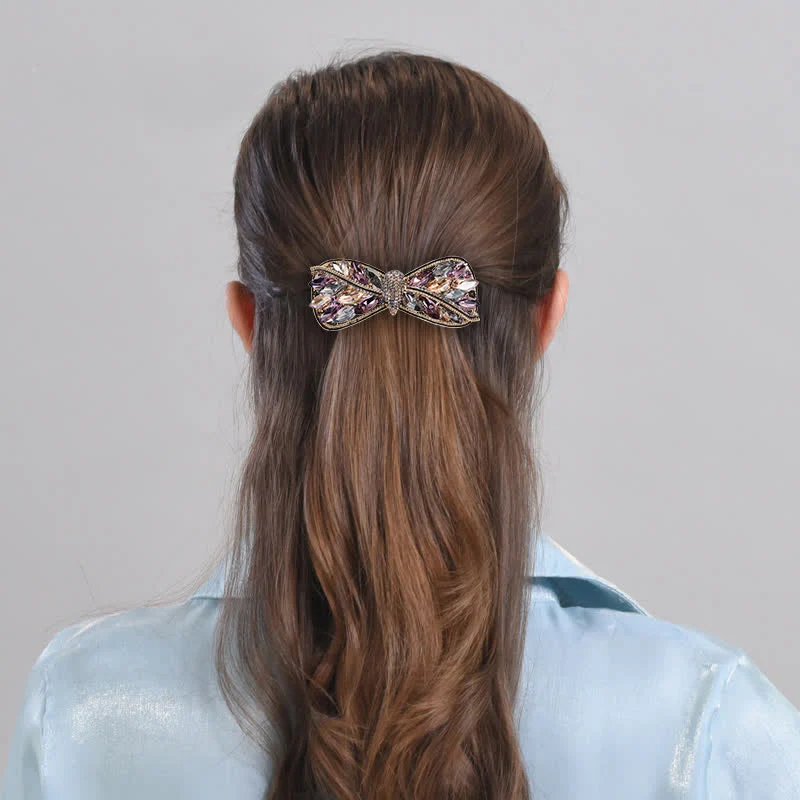 Women's Shiny Twist Bow Knot Shape Hair Clip - Image 2
