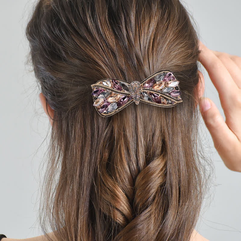 Women's Shiny Twist Bow Knot Shape Hair Clip - Image 3