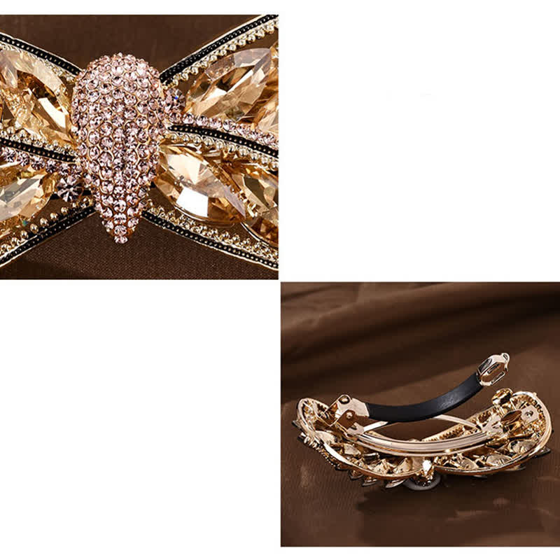 Women's Shiny Twist Bow Knot Shape Hair Clip - Image 4