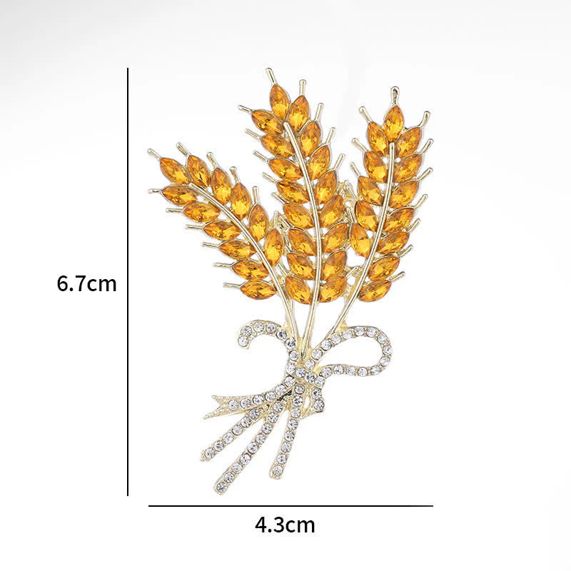 Women's Shiny Wheat Bowknot Brooch - Image 5
