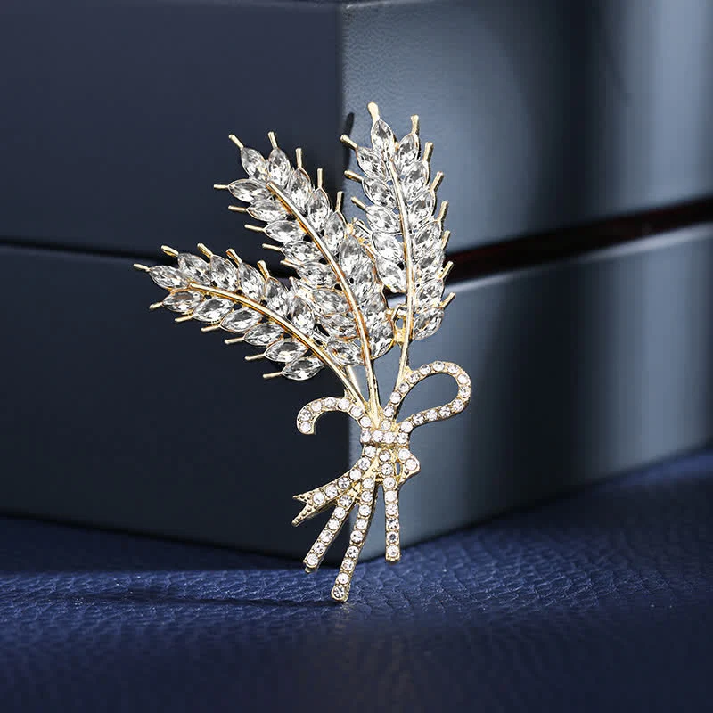 Women's Shiny Wheat Bowknot Brooch - Image 7