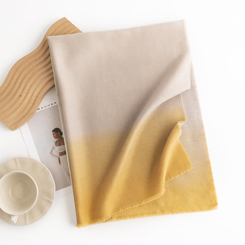 Women's Simple Versatile Gradient Solid Color Scarf - Image 8