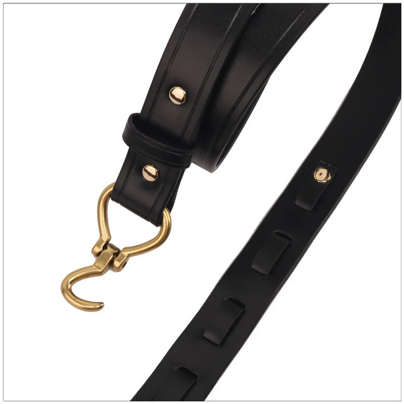 Women's Slim And Elegant Golden Pin Buckle Leahter Belt - Image 5