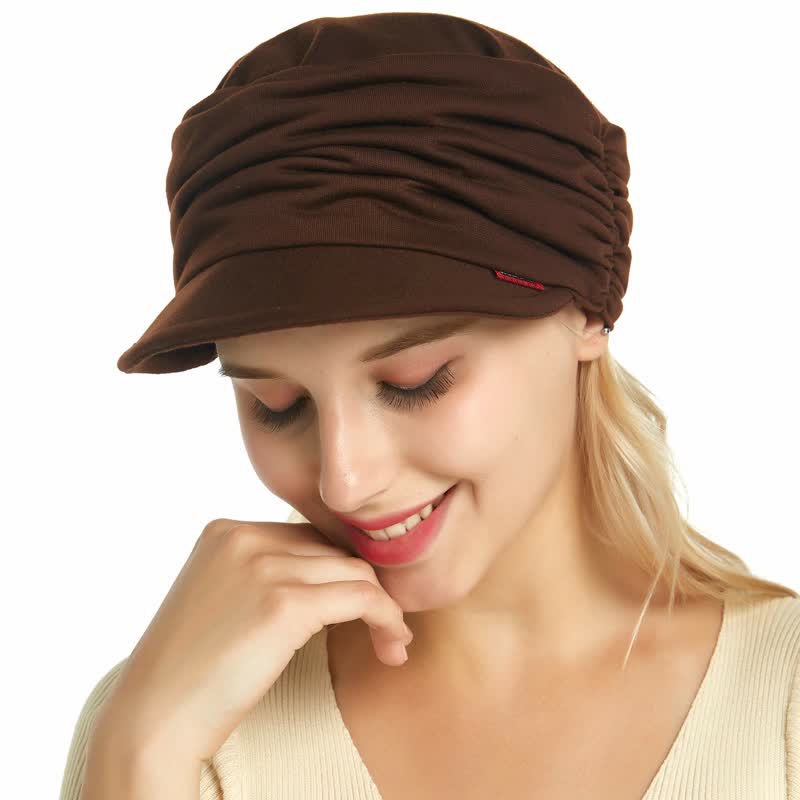 Women's Soft-Brimmed Hat Pleated Baseball Cap - Image 12