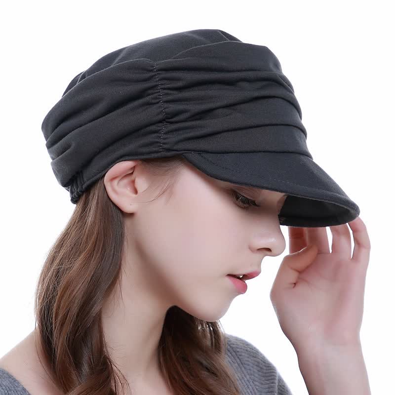 Women's Soft-Brimmed Hat Pleated Baseball Cap - Image 14