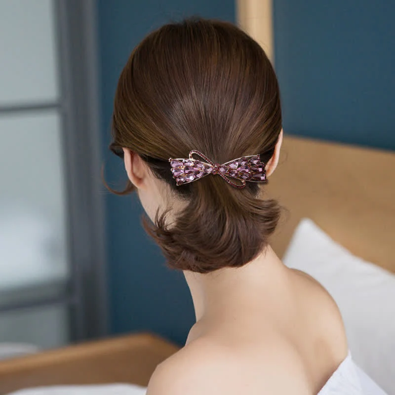 Women's Sparkling Glitter Crystal Hair Clip - Image 2