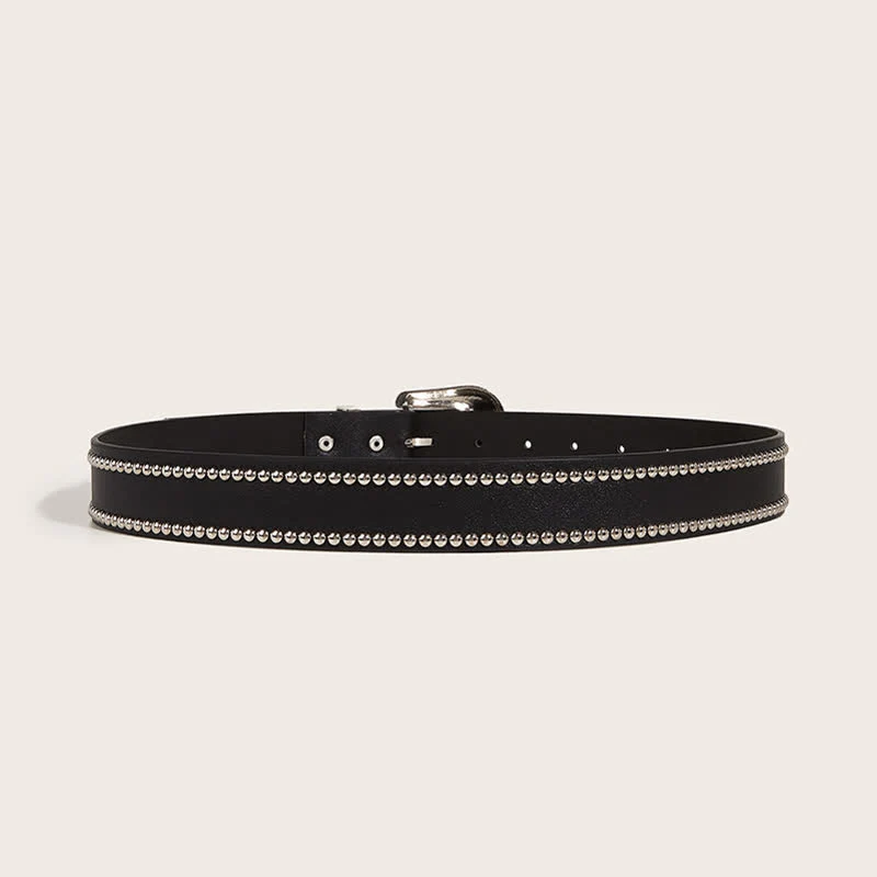 Women's Stunning Rivet Punk Style Leather Belt - Image 10