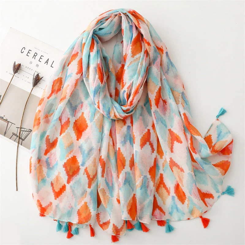 Women's Summer Beach Lightweight Shawl Thin Scarf - Image 14