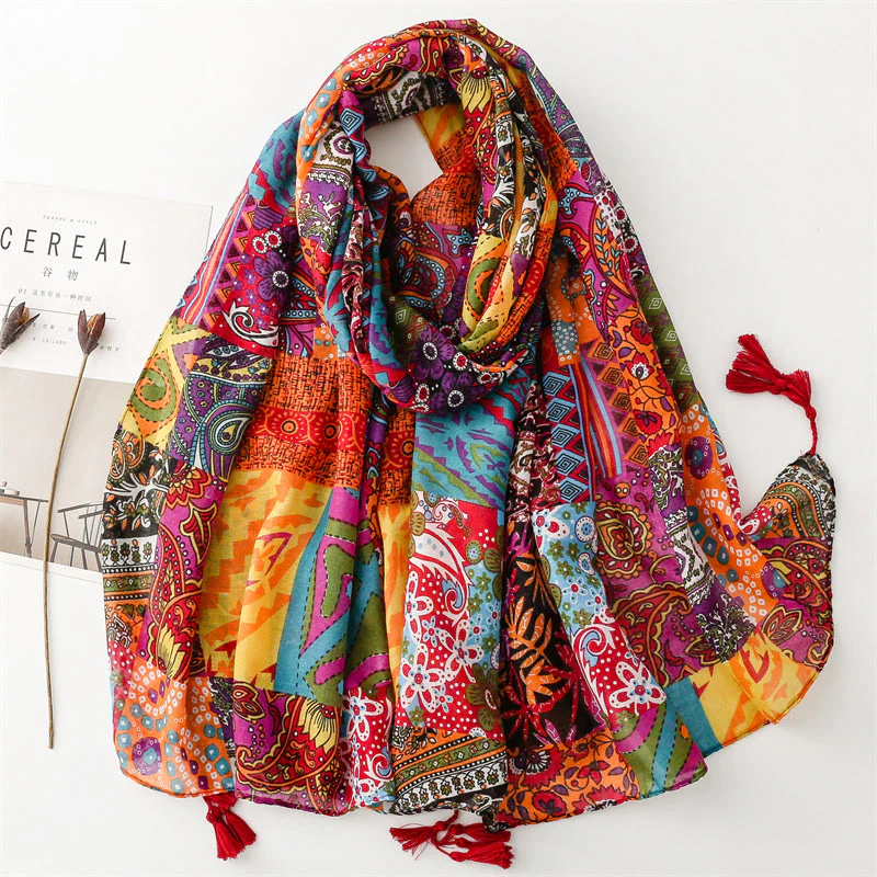 Women's Summer Beach Lightweight Shawl Thin Scarf - Image 34