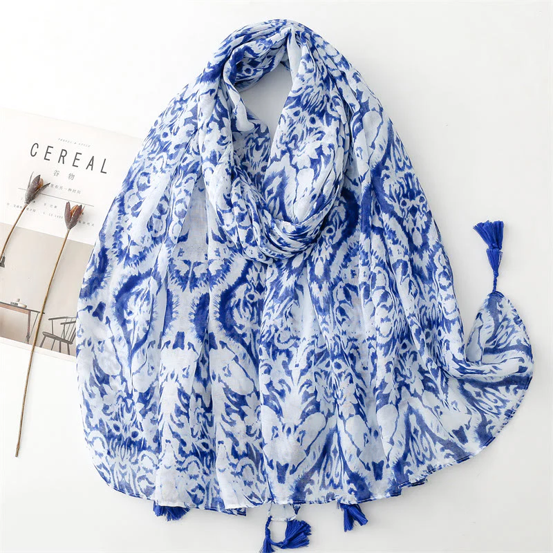 Women's Summer Beach Lightweight Shawl Thin Scarf - Image 43